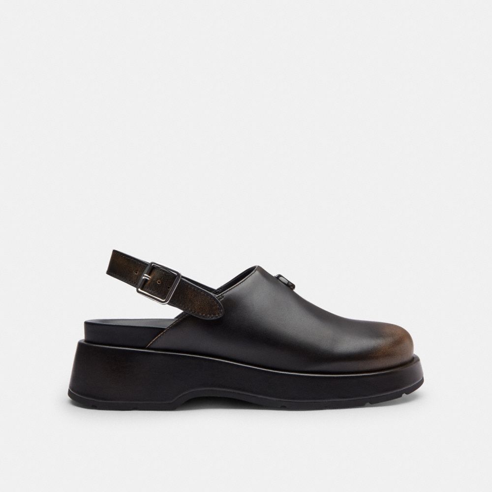 Sculpted C Platform Clog In Loved Leather