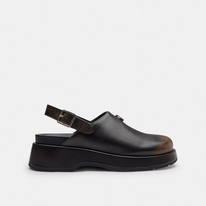 Sculpted C Platform Clog In Loved Leather