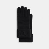 Signature Embossed Knit Gloves