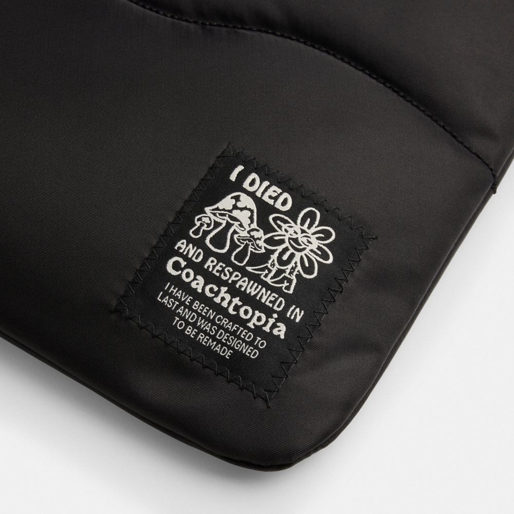 Coachtopia Loop Laptop Sleeve With Wavy Quilting