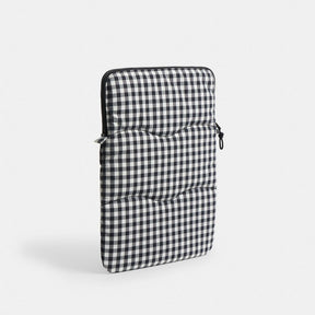 Coachtopia Loop Laptop Sleeve With Wavy Quilting In Gingham
