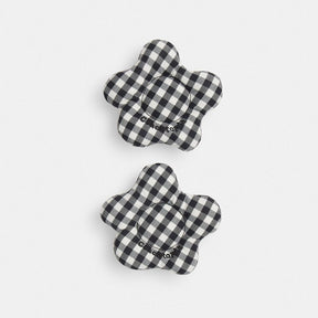 Coachtopia Loop Flower Headphone Covers In Gingham