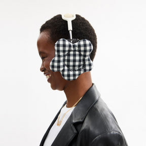 Coachtopia Loop Flower Headphone Covers In Gingham