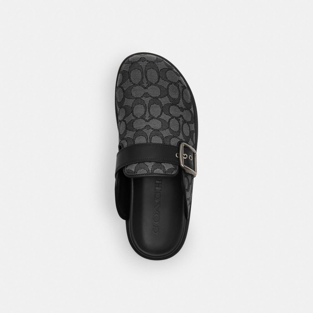 Buckle Clog In Signature Jacquard