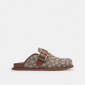 Buckle Clog In Signature Jacquard