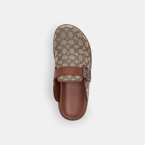 Buckle Clog In Signature Jacquard