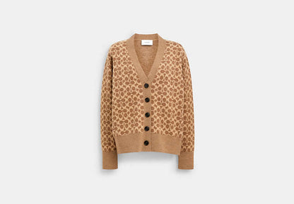 Signature Relaxed V-Neck Cardigan