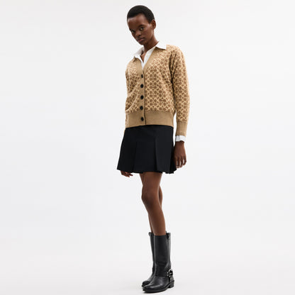 Signature Relaxed V-Neck Cardigan