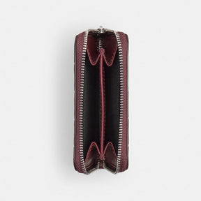 Zip Around Wallet In Checkerboard Upcrafted Leather