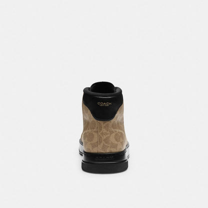 High Line High Top Sneaker In Signature Canvas
