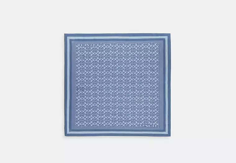 Horse And Carriage Bag Strap Print Silk Square Scarf