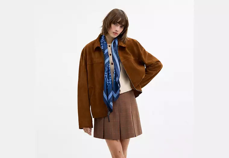 Horse And Carriage Bag Strap Print Silk Square Scarf