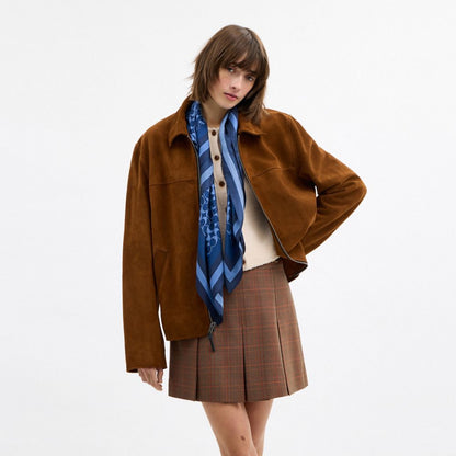 Iconic Motifs Print Silk Square Scarf
