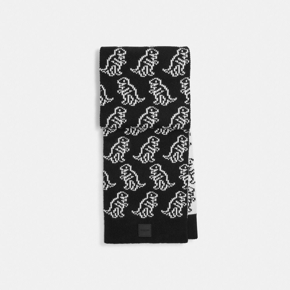 Dino Print Knit Muffler