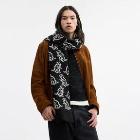 Dino Print Knit Muffler