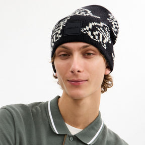 Dino Print Knit Beanie