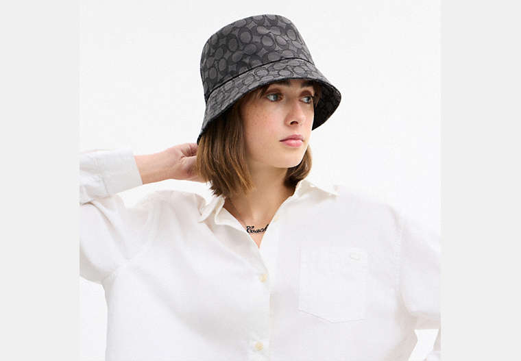 Signature Jacquard Bucket Hat