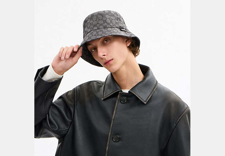 Signature Jacquard Bucket Hat