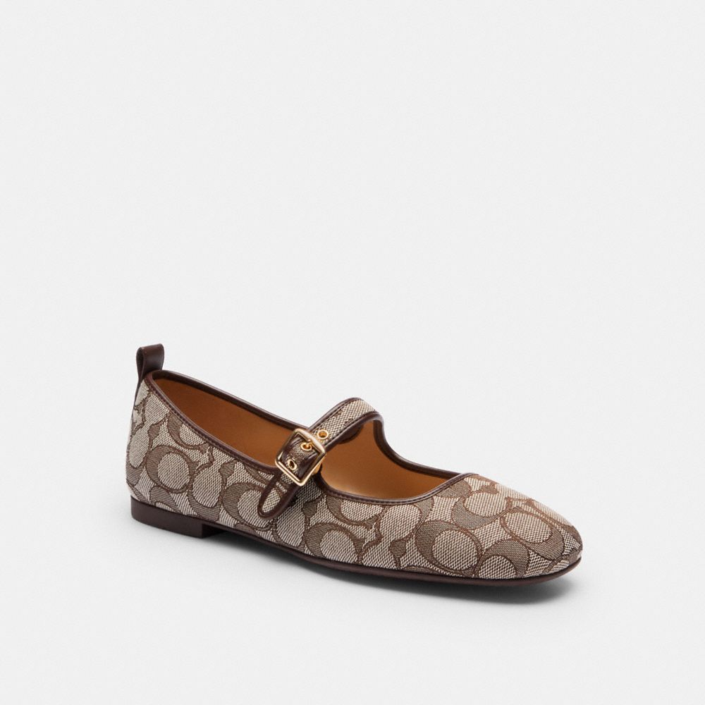C Rivet Mary Jane In Signature Jacquard