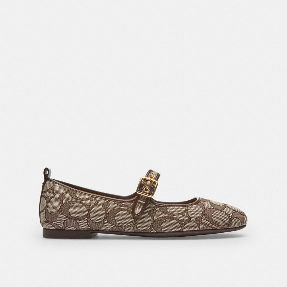 C Rivet Mary Jane In Signature Jacquard