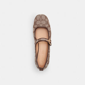 C Rivet Mary Jane In Signature Jacquard