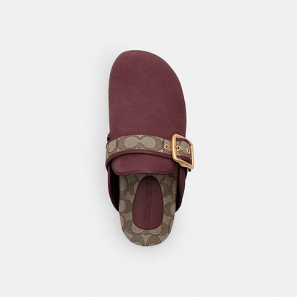 Archival Buckle Clog In Signature Jacquard