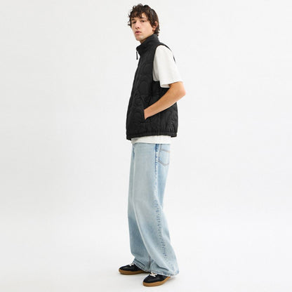 Quilted Signature Puffer Vest In Recycled Polyester