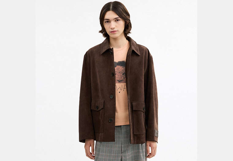 Suede Shirt Jacket