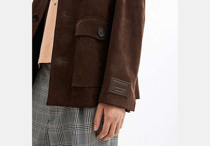 Suede Shirt Jacket