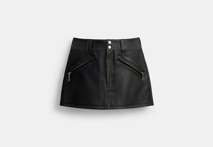 Moto Mini Skirt