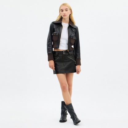 Moto Mini Skirt