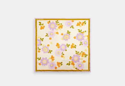 Signature Floral Print Silk Bandana