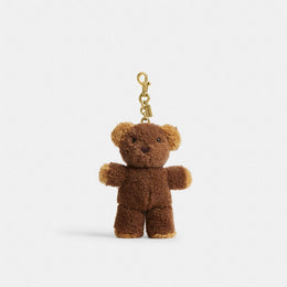 Teddy Bear Bag Charm In Shearling