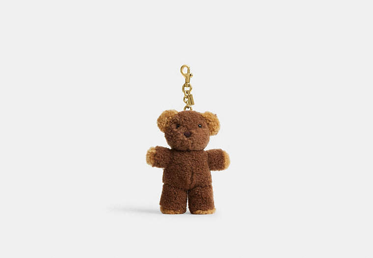 Teddy Bear Bag Charm In Shearling