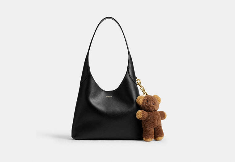 Teddy Bear Bag Charm In Shearling