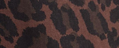 Leopard Print Barrel Jeans In Organic Cotton