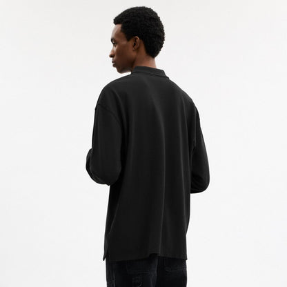 Horse And Carriage Long Sleeve Polo