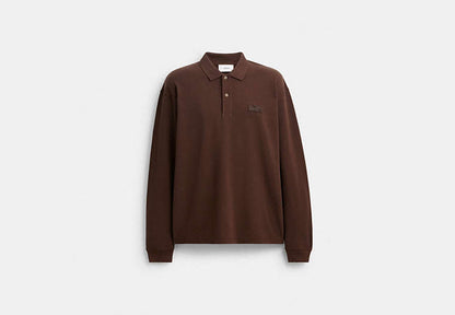 Horse And Carriage Long Sleeve Polo
