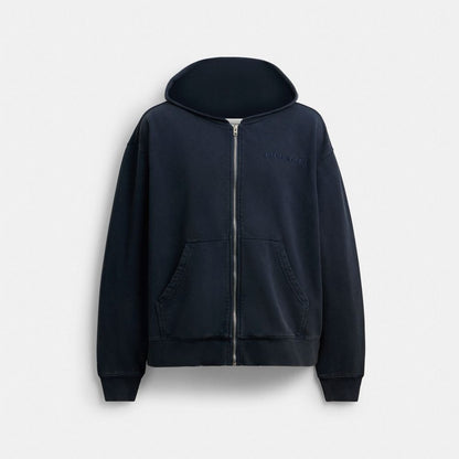 Garment Dyed Zip Hoodie