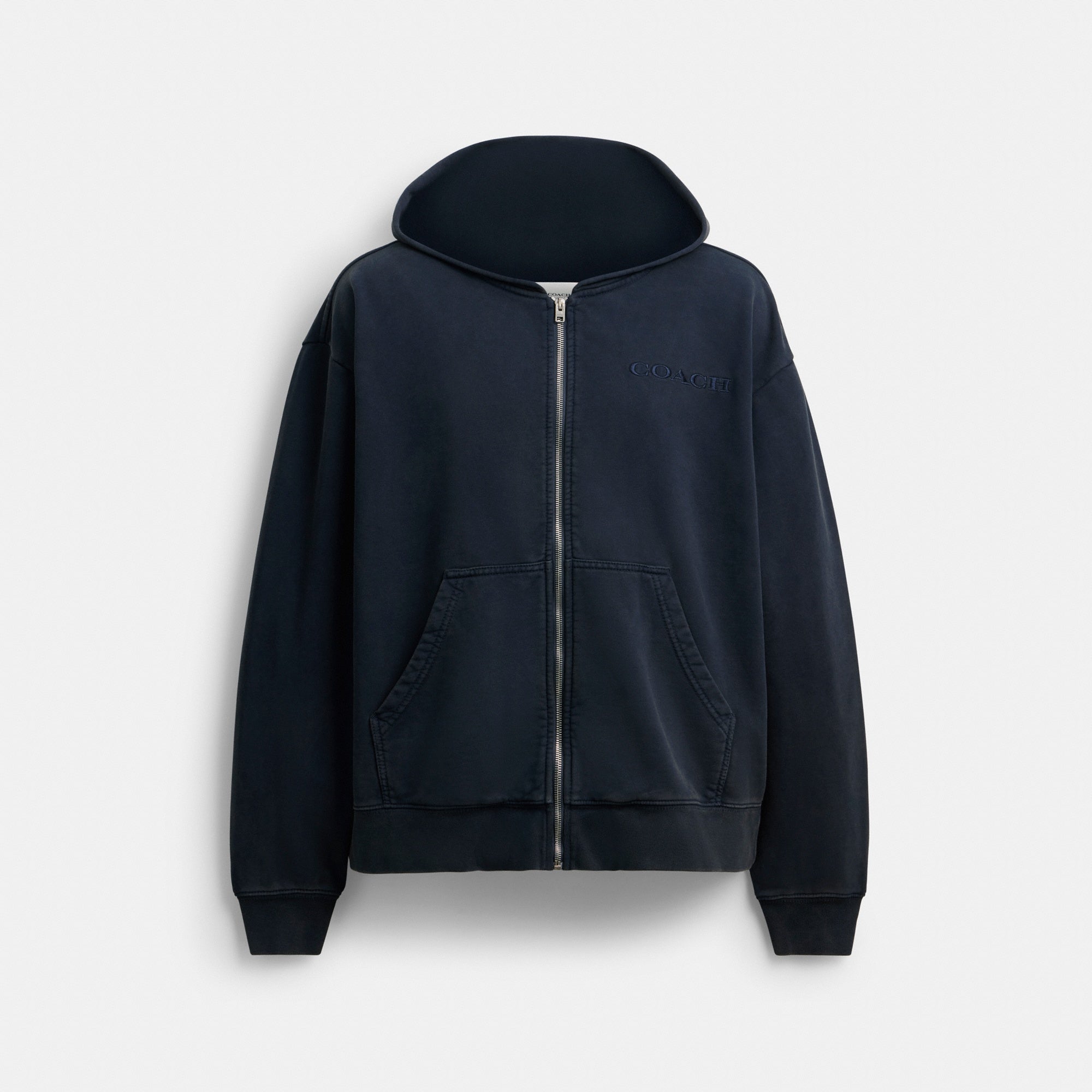 Garment Dyed Zip Hoodie