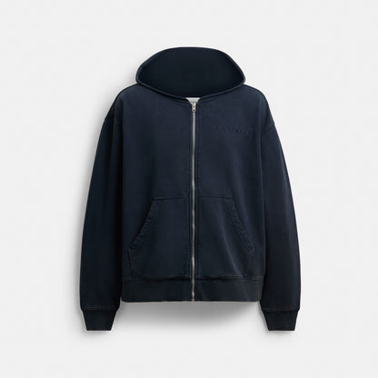 Garment Dyed Zip Hoodie