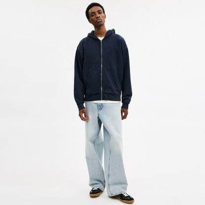Garment Dyed Zip Hoodie