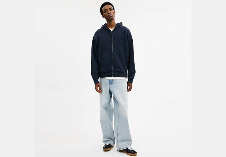 Garment Dyed Zip Hoodie