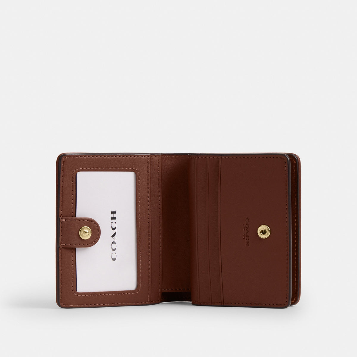 Snap Wallet In Signature Denim