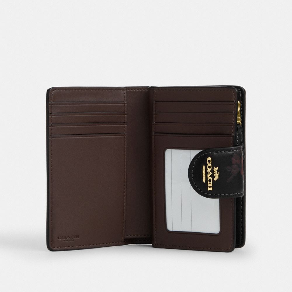 Medium Corner Zip Wallet With Floral Print