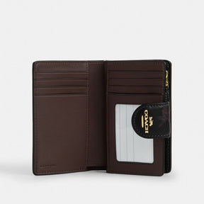 Medium Corner Zip Wallet With Floral Print