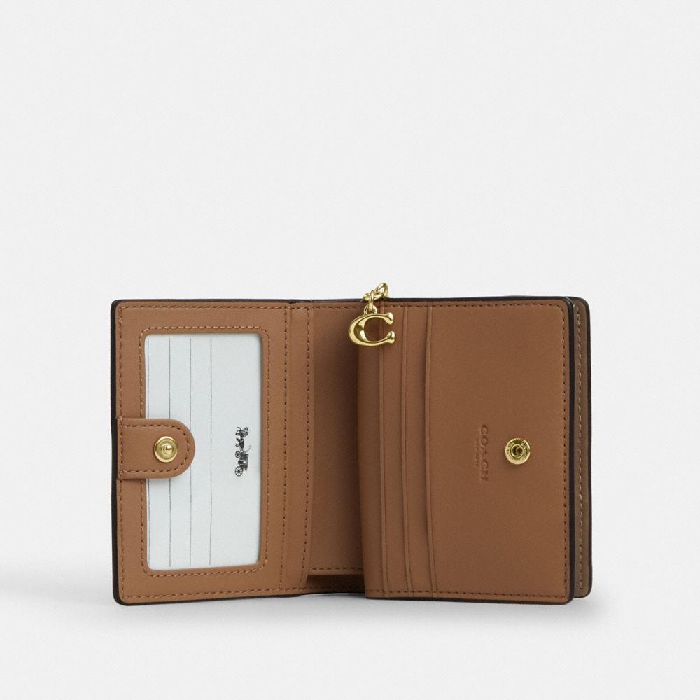 Snap Wallet With Patchwork And Snake Print