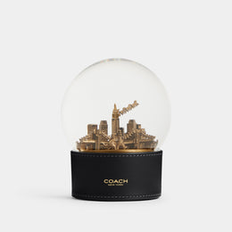 Snow Globe With Rexy And Snowman