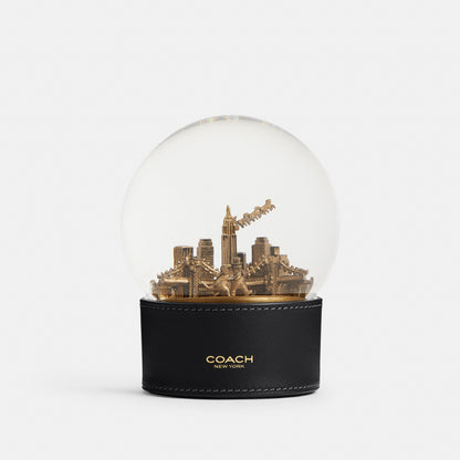Snow Globe With Rexy And Snowman
