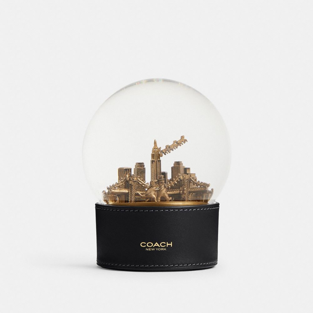 Snow Globe With Rexy And Snowman